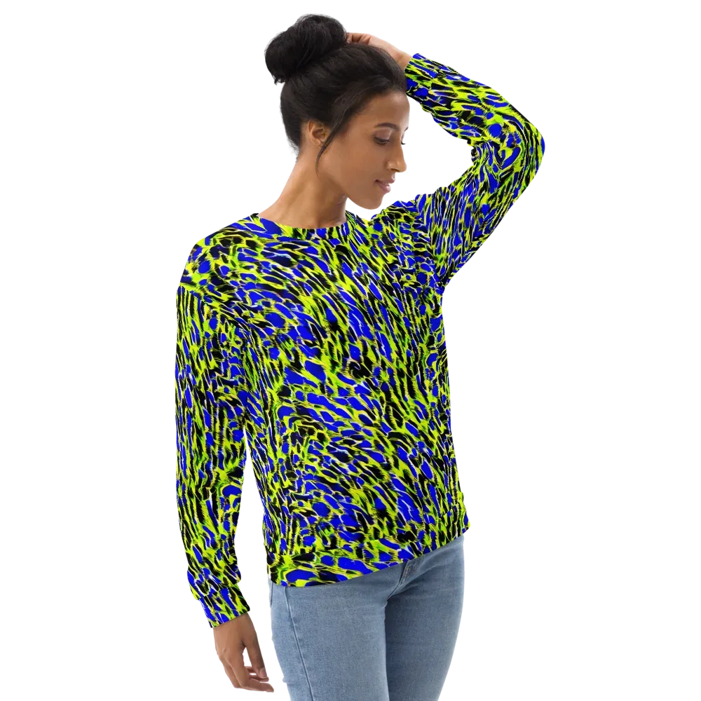 Lime Static on Sweatshirt — Right Front