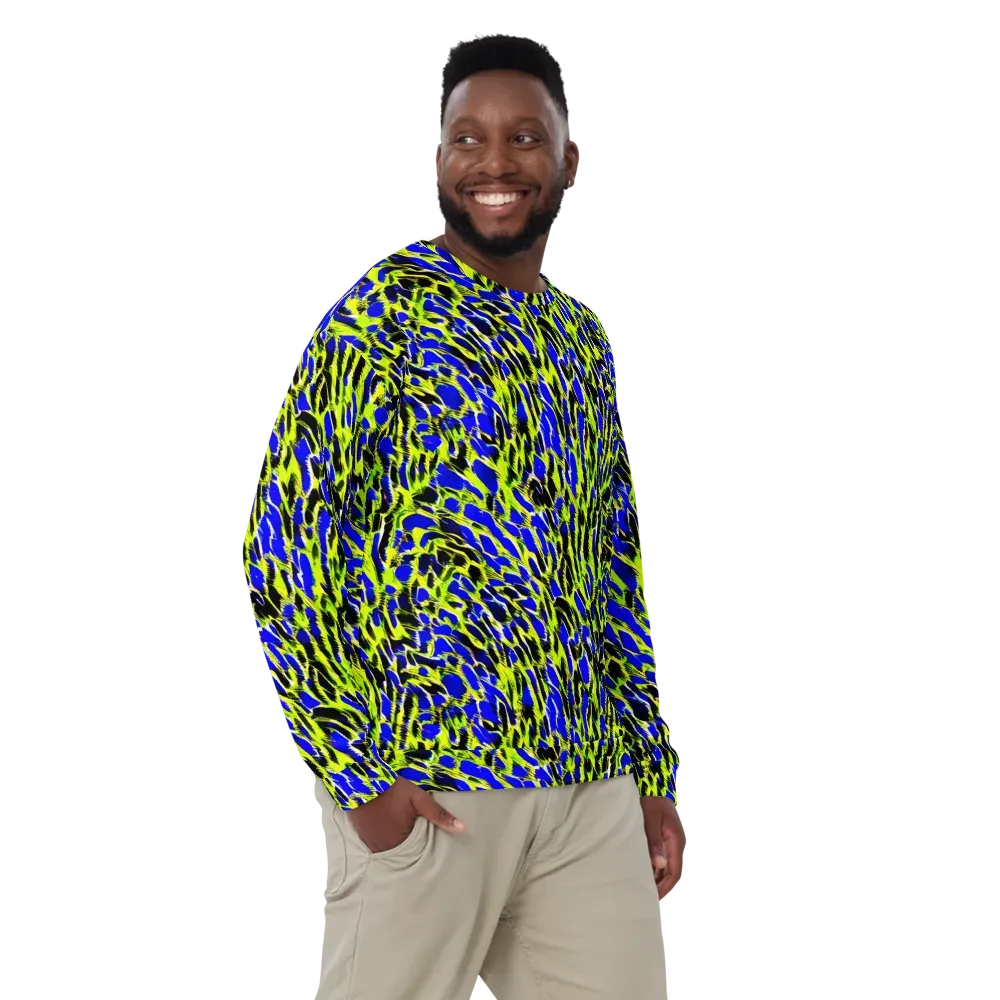 Lime Static on Sweatshirt — Front