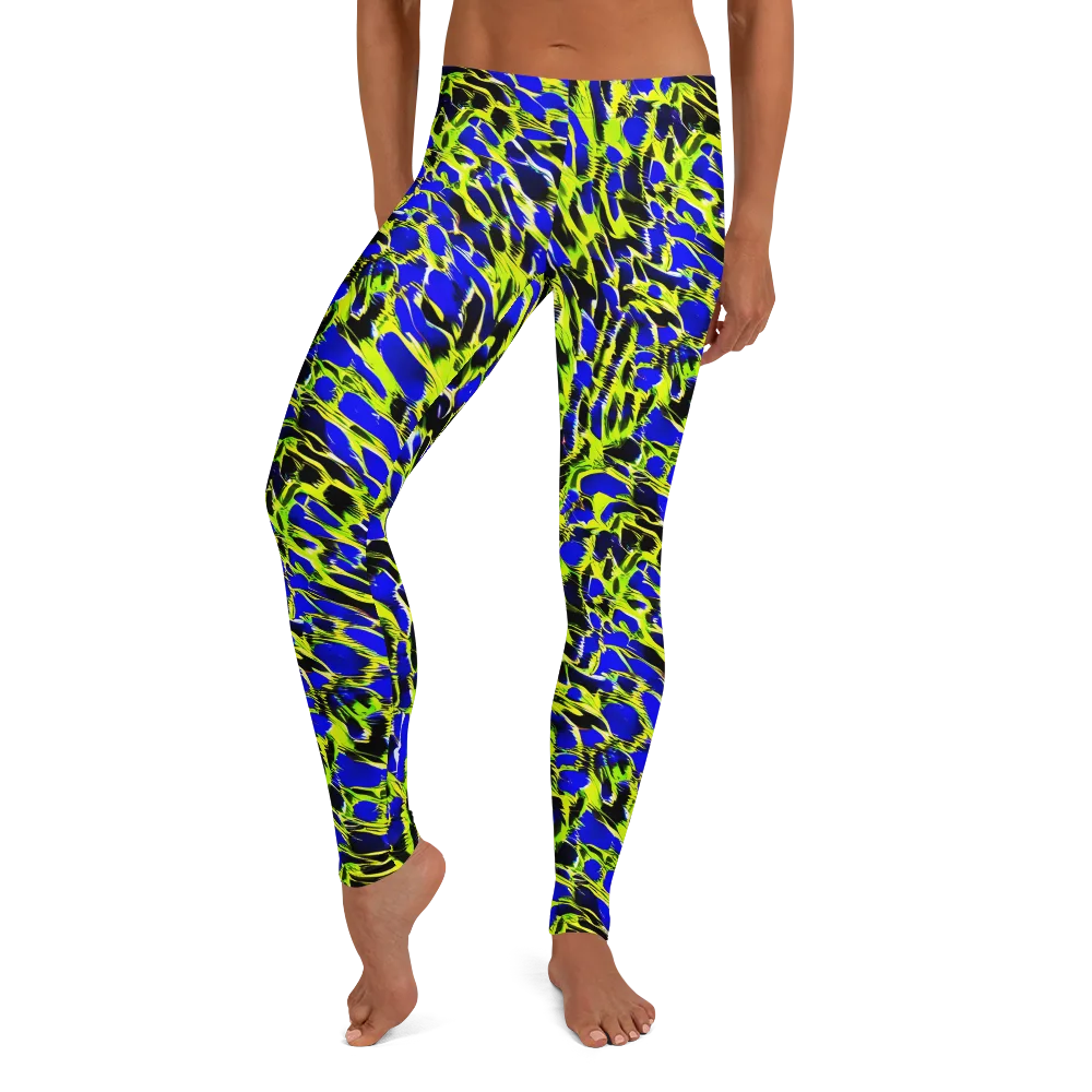 Lime Static on Leggings — Front