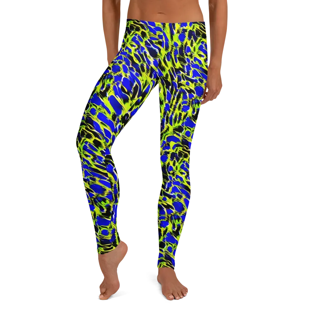 Lime Static on Leggings — Front