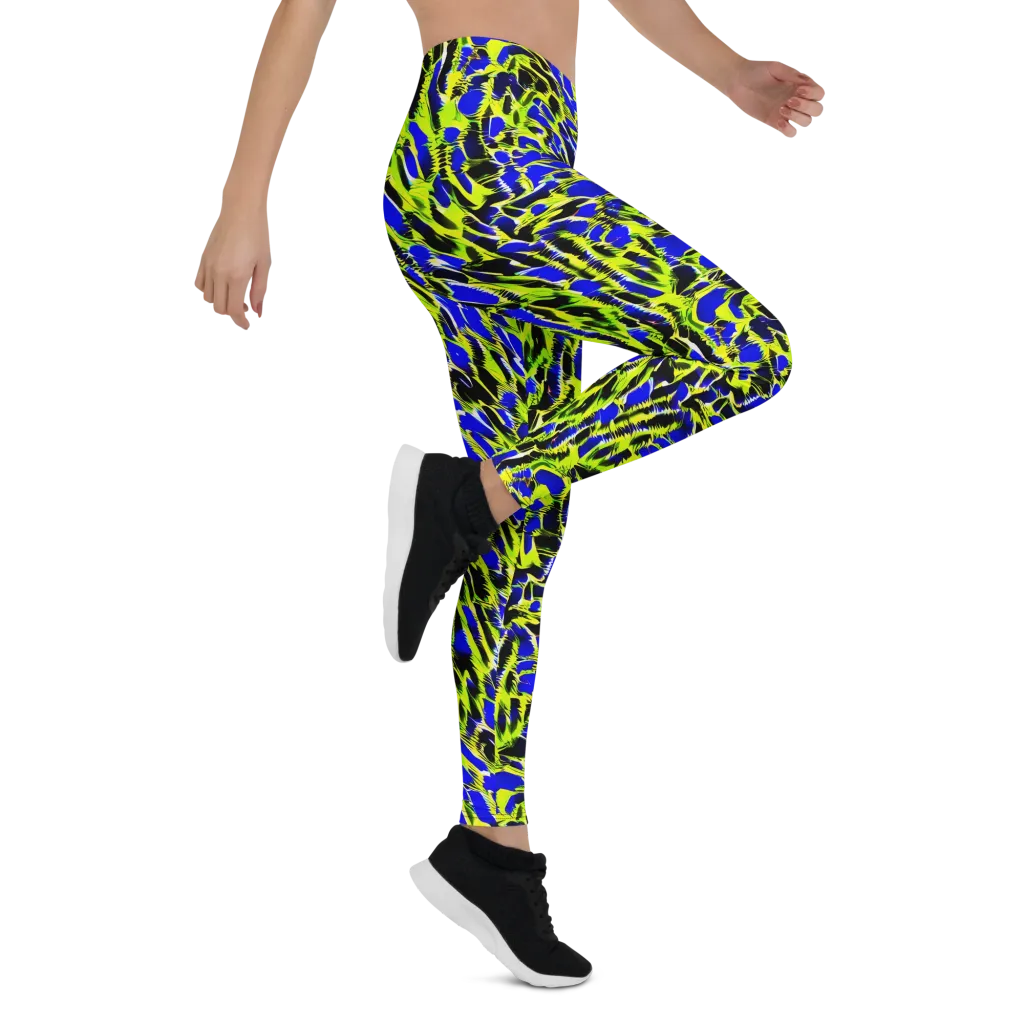 Lime Static on Leggings — Right