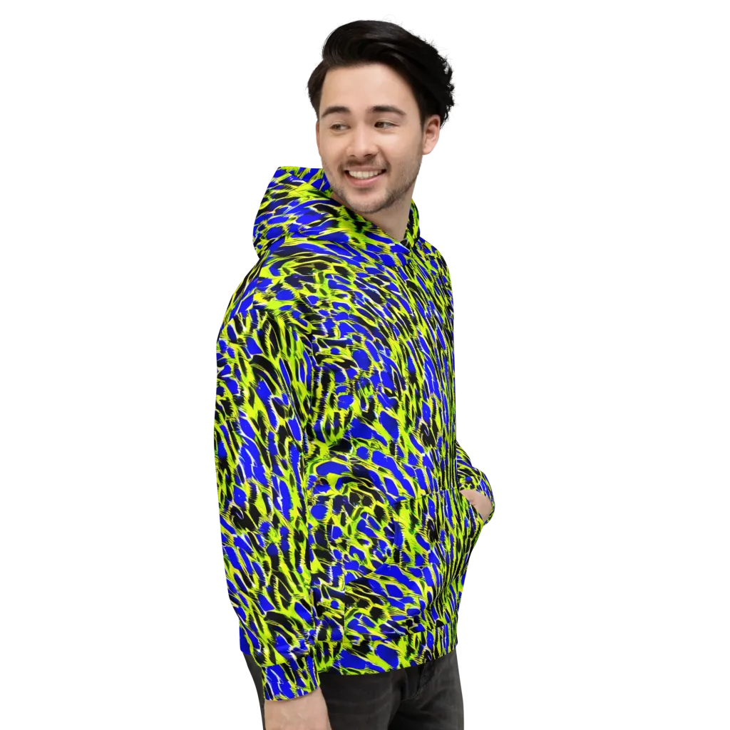 Lime Static on Hoodie — Right