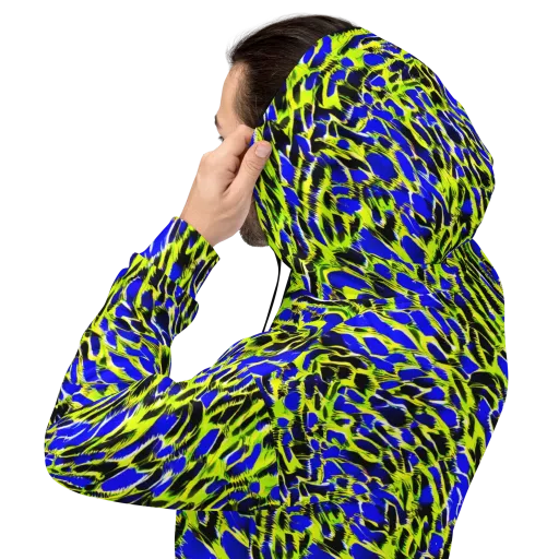 Lime Static on a Hoodie