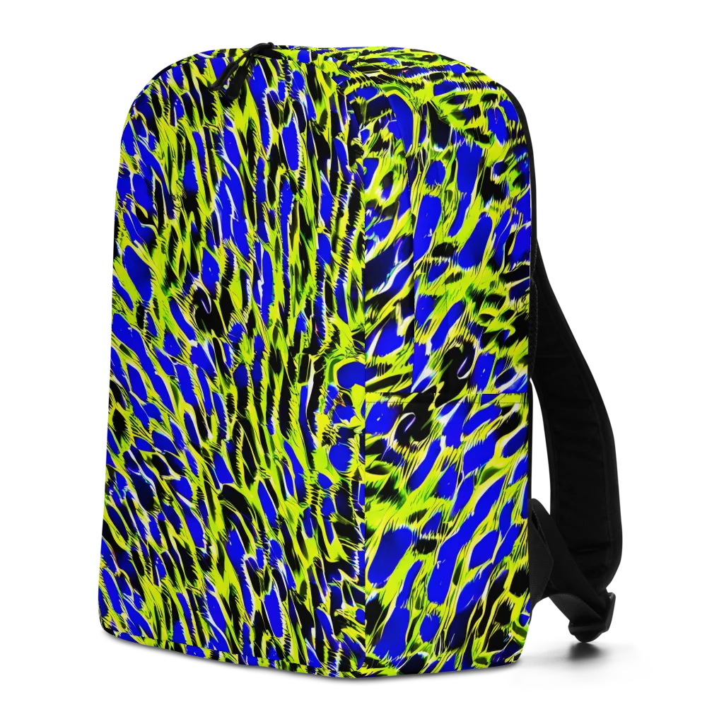 Lime Static on Minimalist Backpack — Left
