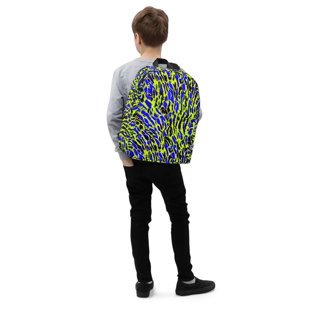 Lime Static on Minimalist Backpack — Right Front