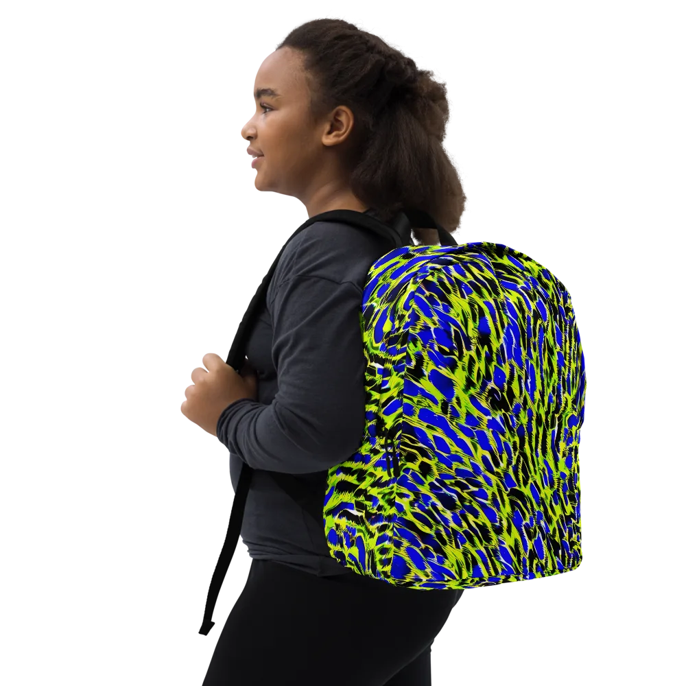 Lime Static on Minimalist Backpack — Right Front