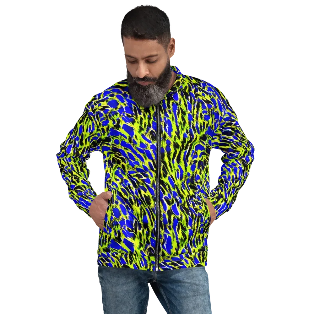 Lime Static on Bomber Jacket — Front