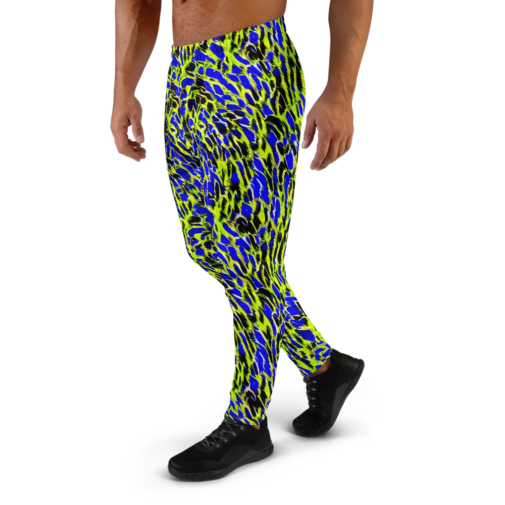 Lime Static on Men's Joggers — Left