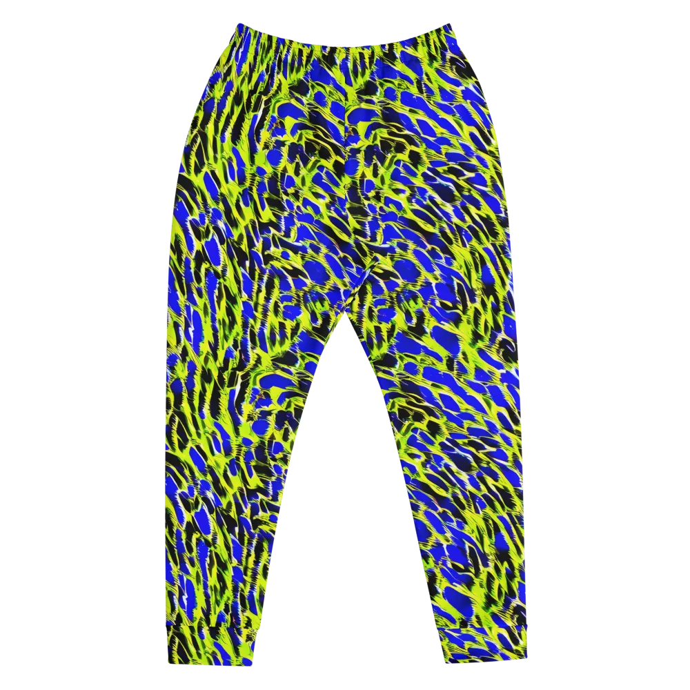 Lime Static on Men's Joggers — Front