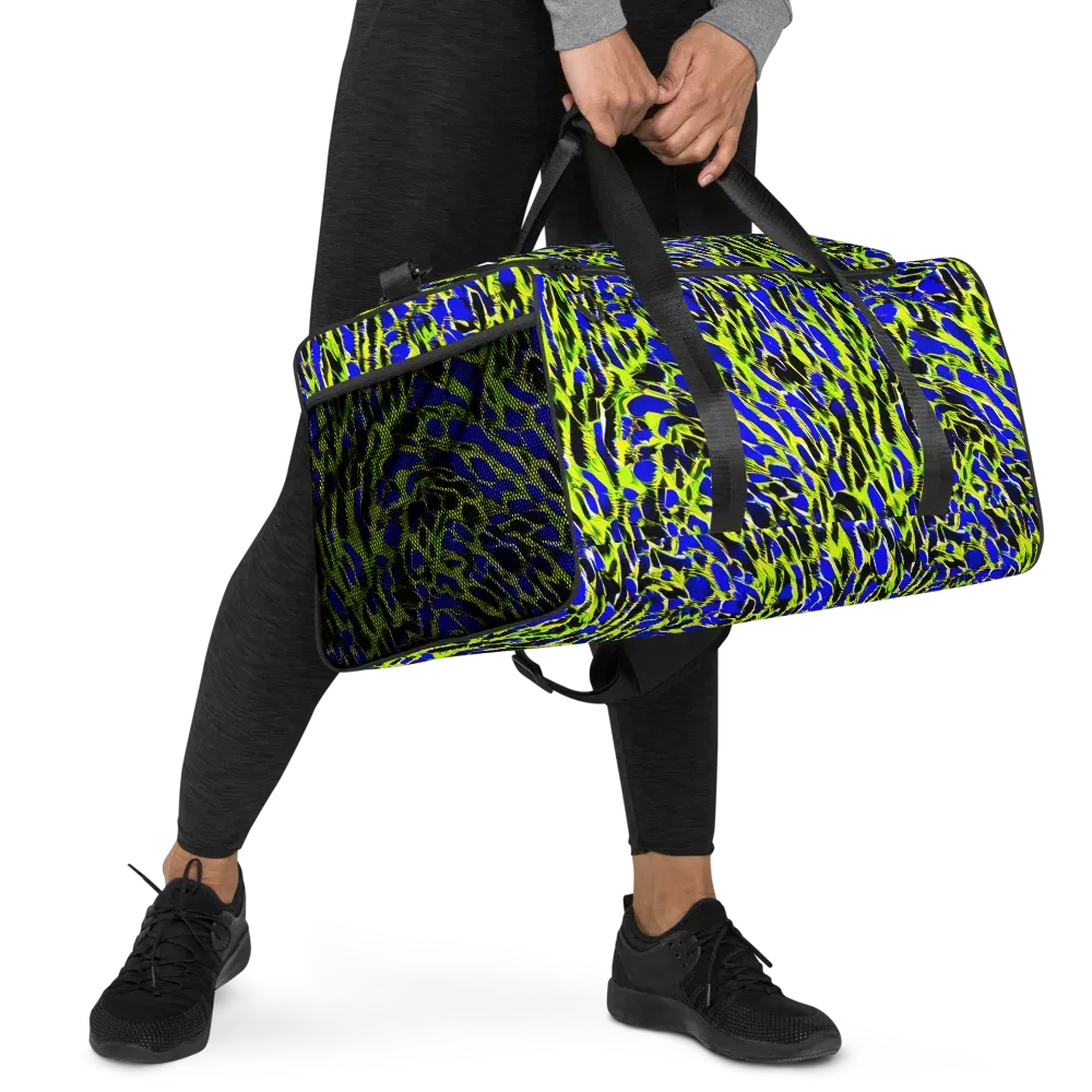 Lime Static on Duffle Bag — Right Front