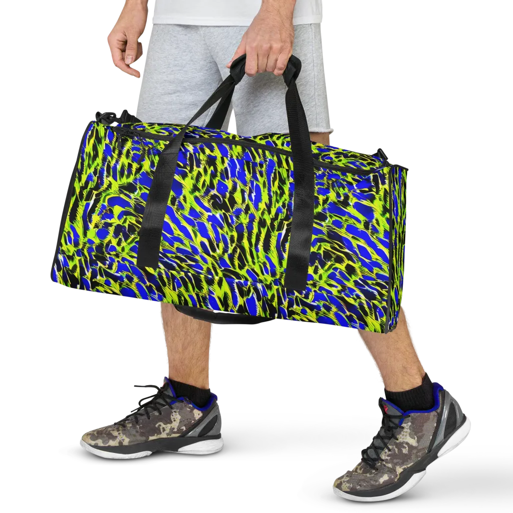 Lime Static on Duffle Bag — Front
