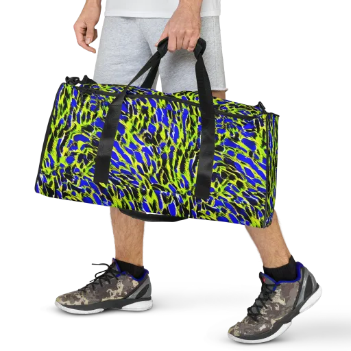 Lime Static on a Duffle Bag