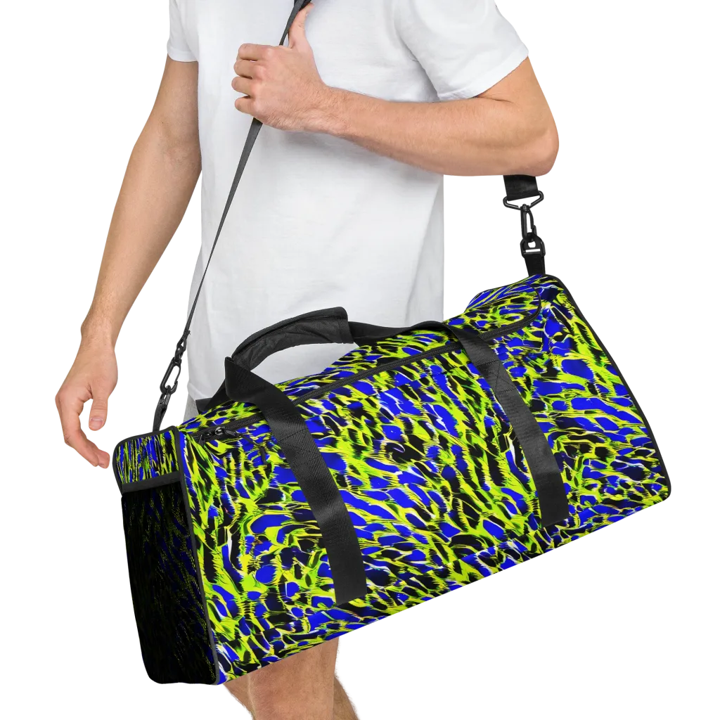 Lime Static on Duffle Bag — Right Front