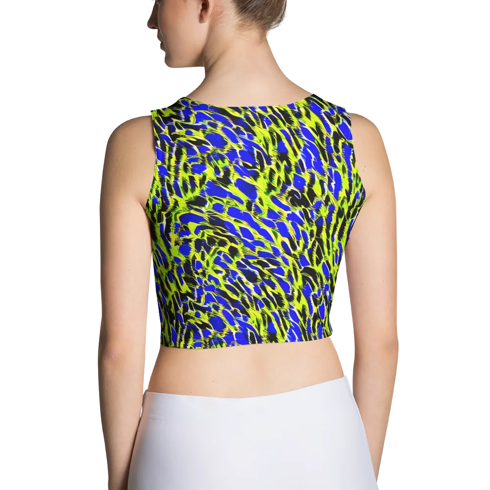 Lime Static on Crop Top — Back