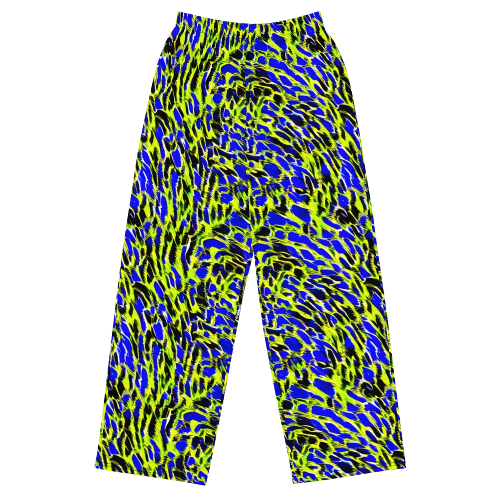 Lime Static on Wide-Leg Pants — Front
