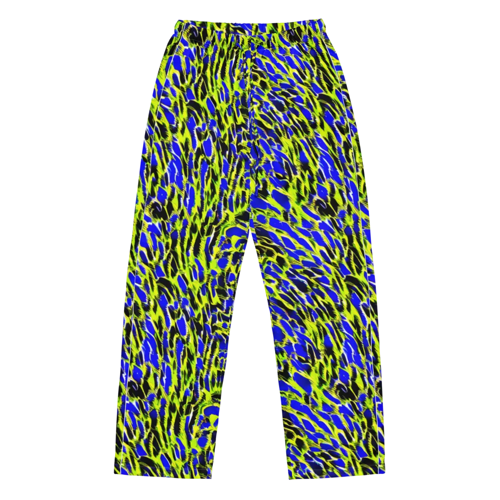 Lime Static on Women's Pajama Pants — Front