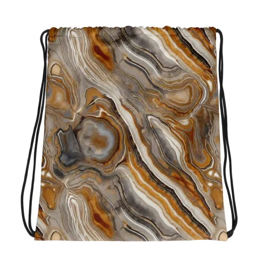 Amber Stratigraphy on a Drawstring Bag