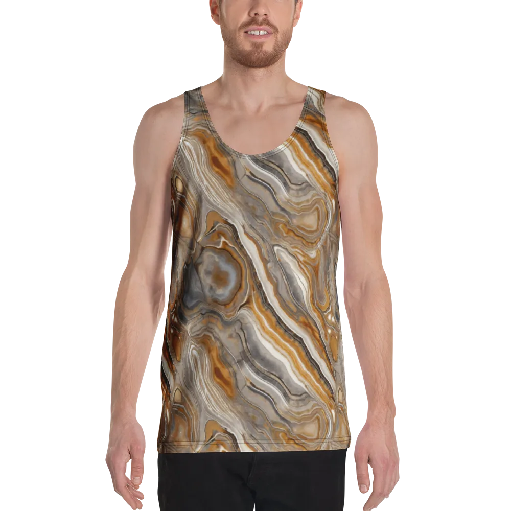 Amber Stratigraphy on Men's Tank Top — Front