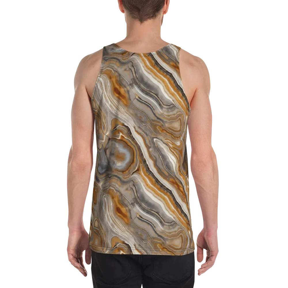 Amber Stratigraphy on Men's Tank Top — Back