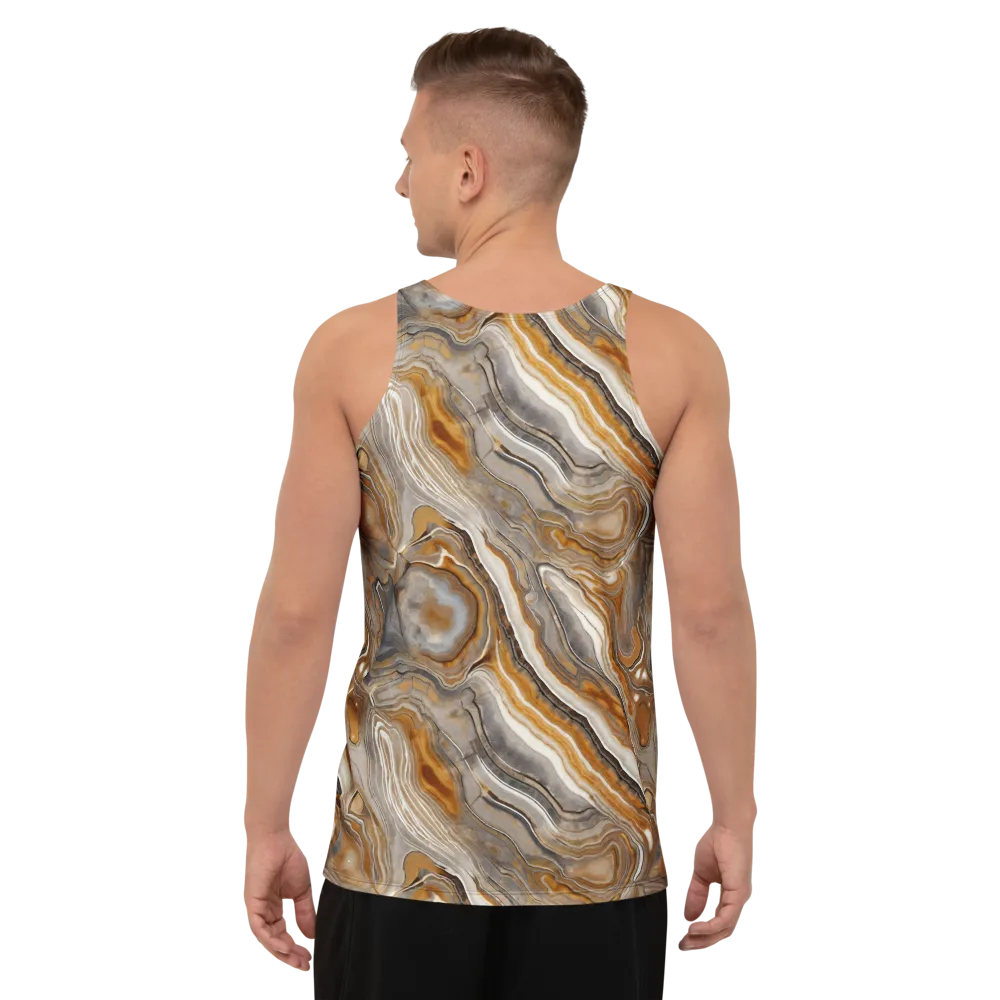 Amber Stratigraphy on Men's Tank Top — Back