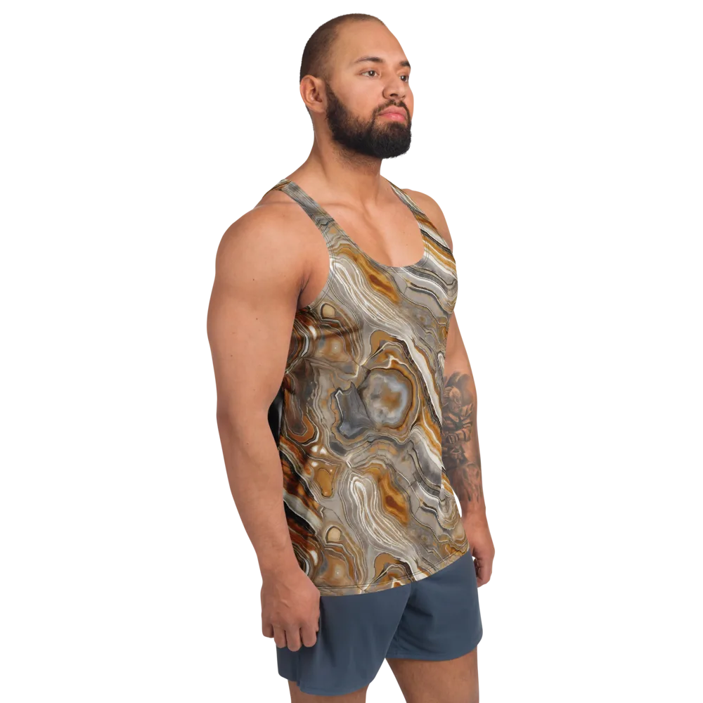 Amber Stratigraphy on Men's Tank Top — Right Front