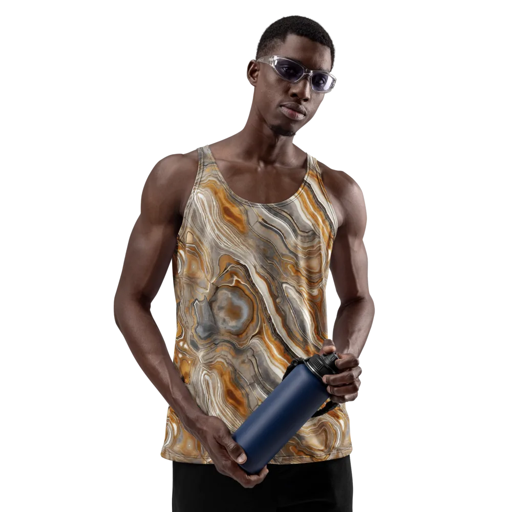 Amber Stratigraphy on Men's Tank Top — Front