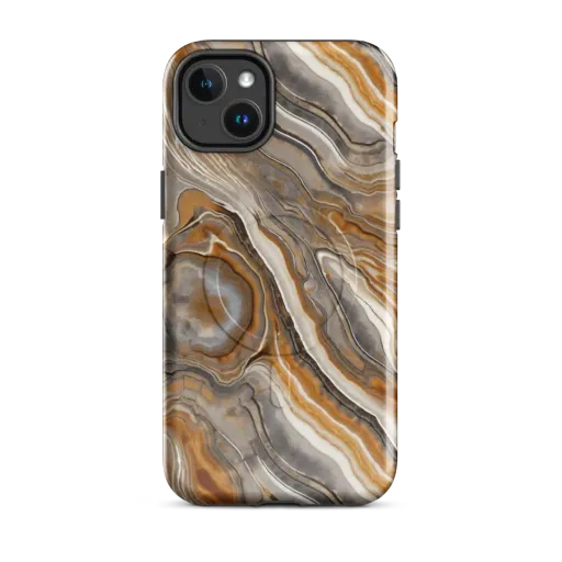 Amber Stratigraphy on a MagSafe Tough Case for iPhone®