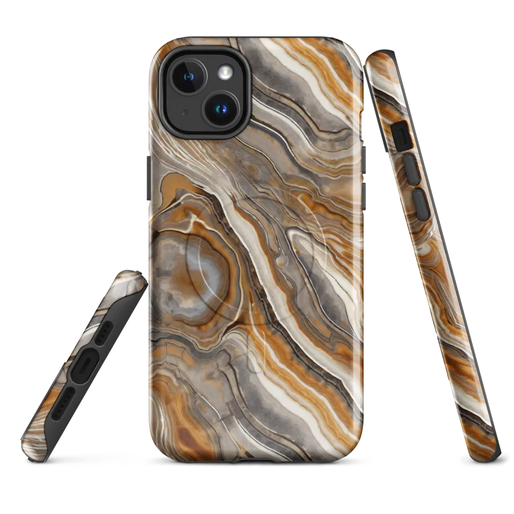 Amber Stratigraphy on MagSafe Tough Case for iPhone® — Front