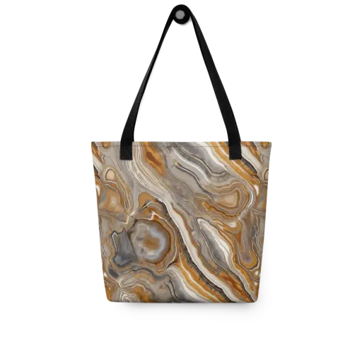 Amber Stratigraphy on a Tote Bag