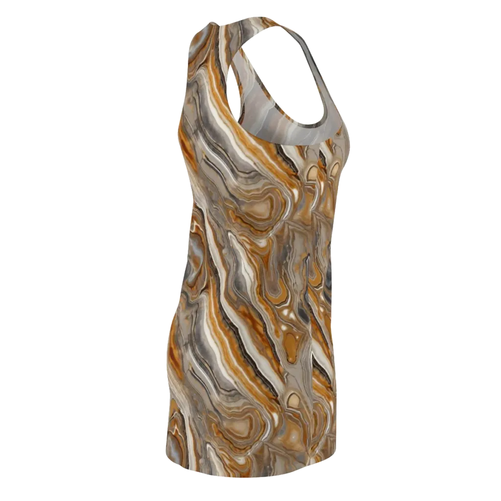 Amber Stratigraphy on Racerback Dress — Back Side
