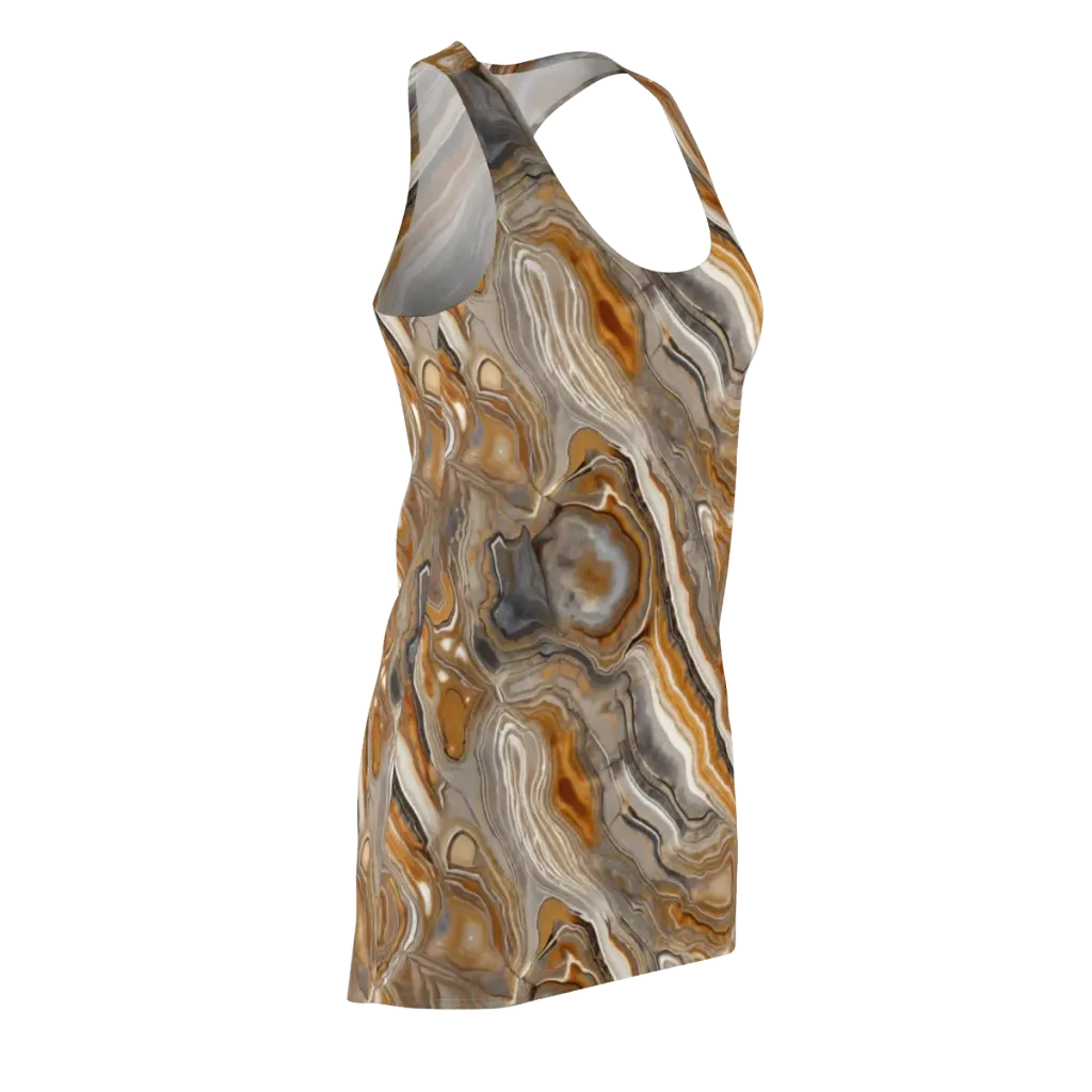 Amber Stratigraphy on Racerback Dress — Front Side