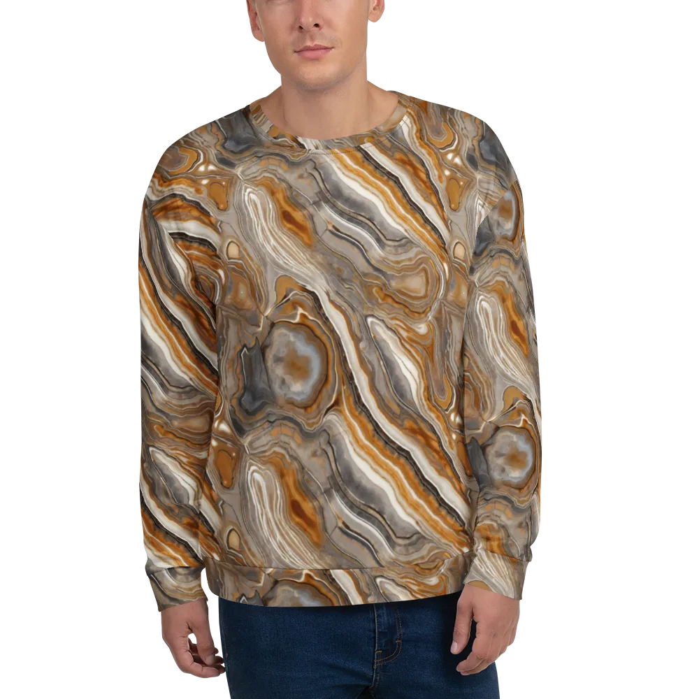 Amber Stratigraphy on Sweatshirt — Front