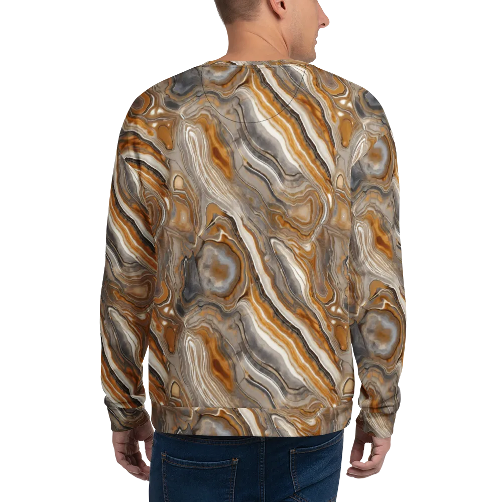 Amber Stratigraphy on Sweatshirt — Back
