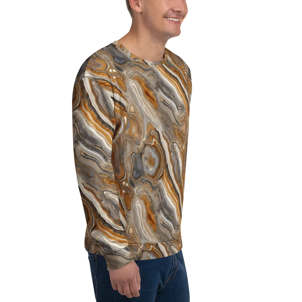 Amber Stratigraphy on Sweatshirt — Right Front
