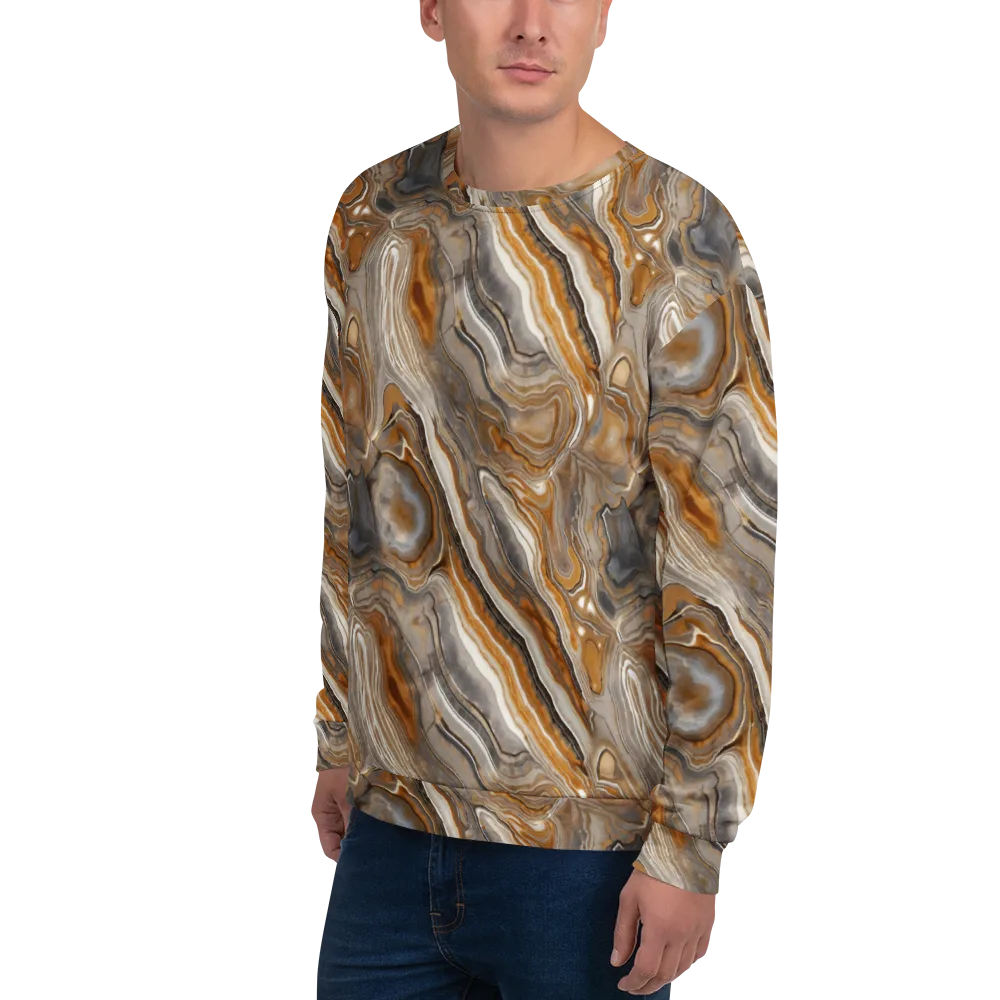 Amber Stratigraphy on Sweatshirt — Left Front