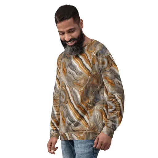 Amber Stratigraphy on a Sweatshirt