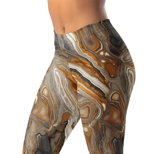 Amber Stratigraphy on a Leggings