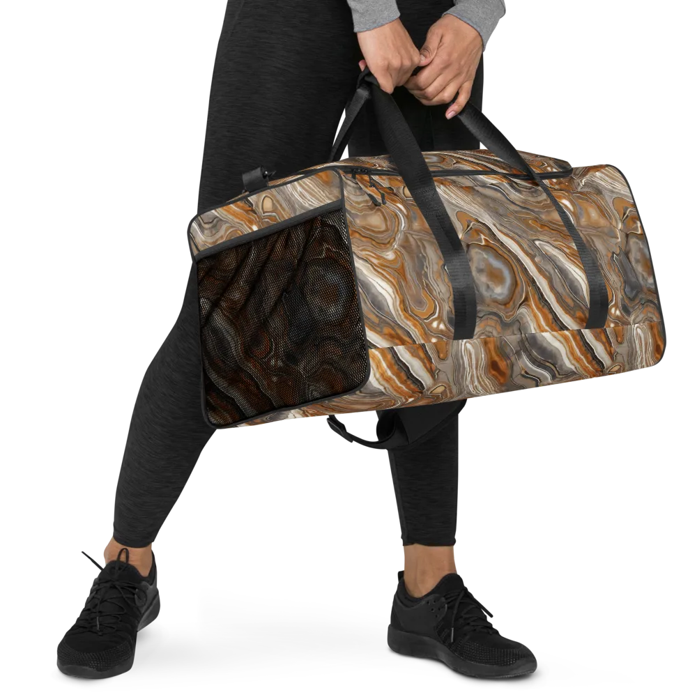 Amber Stratigraphy on Duffle Bag — Right Front
