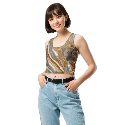 Amber Stratigraphy on a Crop Top