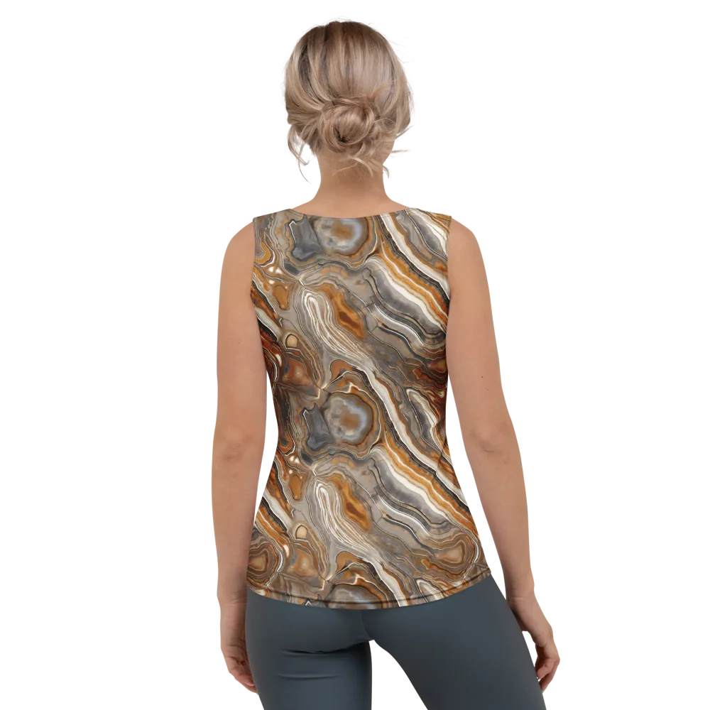 Amber Stratigraphy on Women's Tank Top — Back