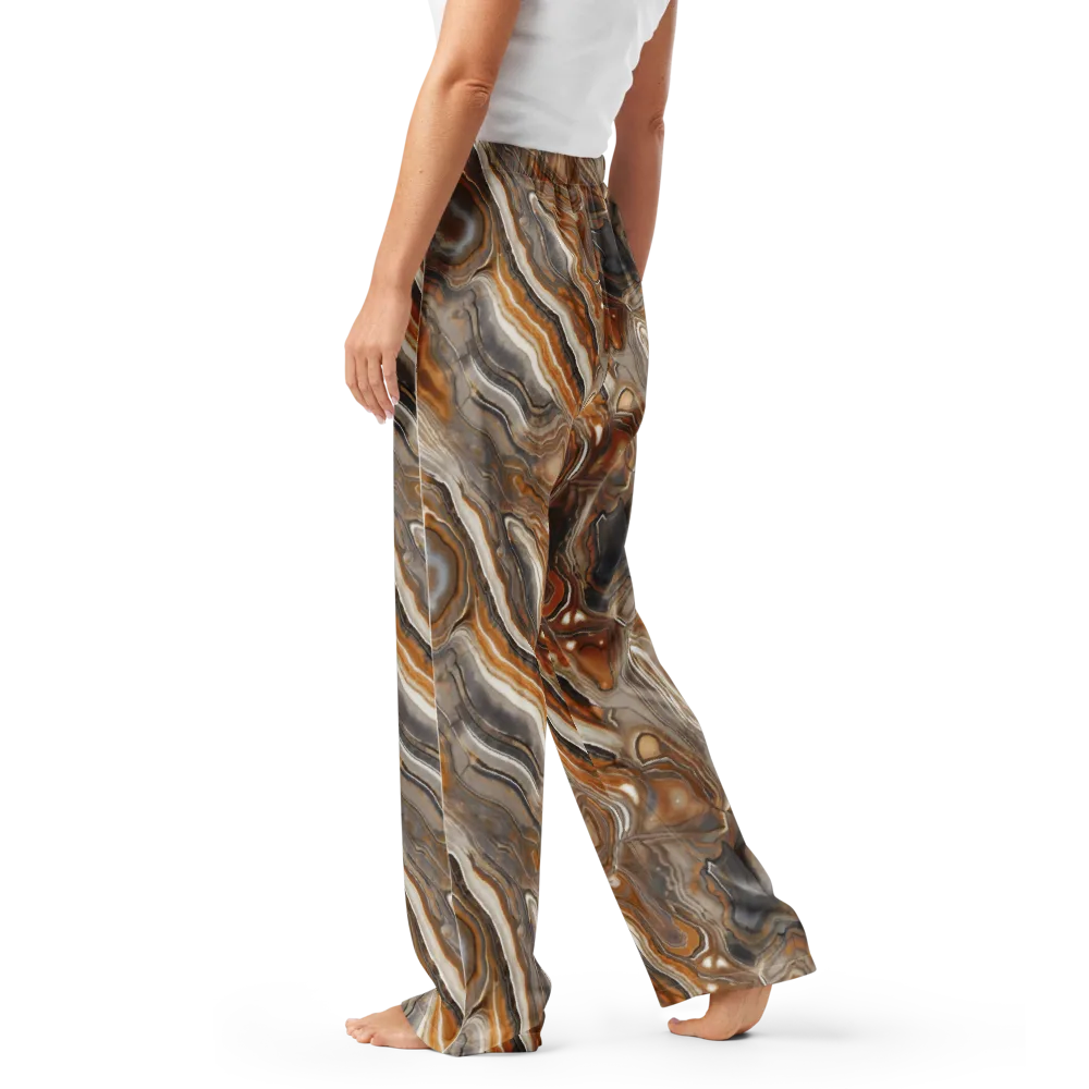 Amber Stratigraphy on Women's Pajama Pants — Left