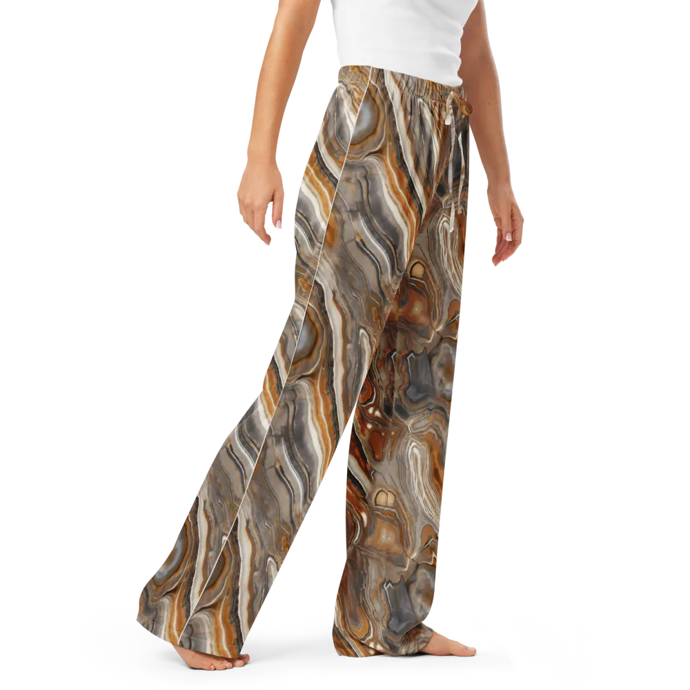 Amber Stratigraphy on Women's Pajama Pants — Right Front