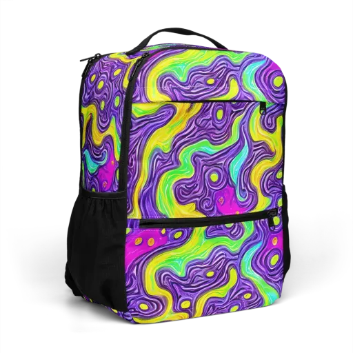 Psychedelic Pulse on a Utility Backpack