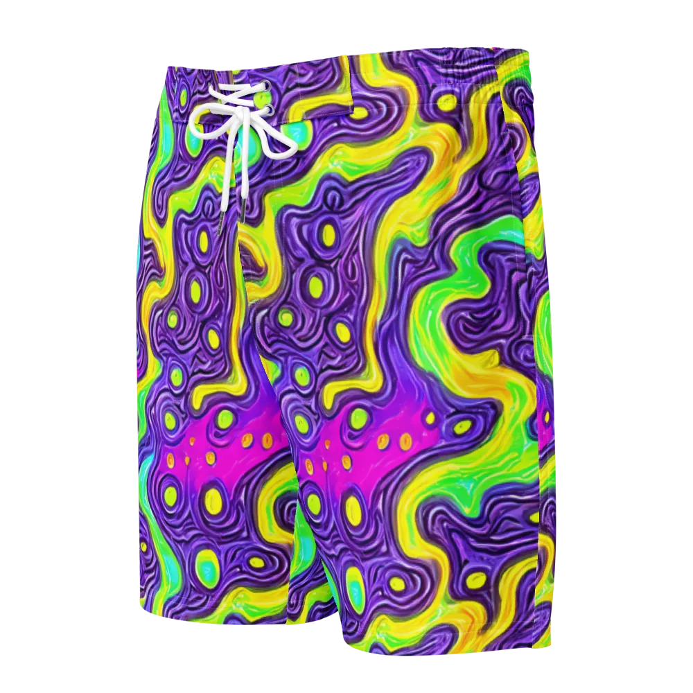 Psychedelic Pulse on Men's Board Shorts — Front