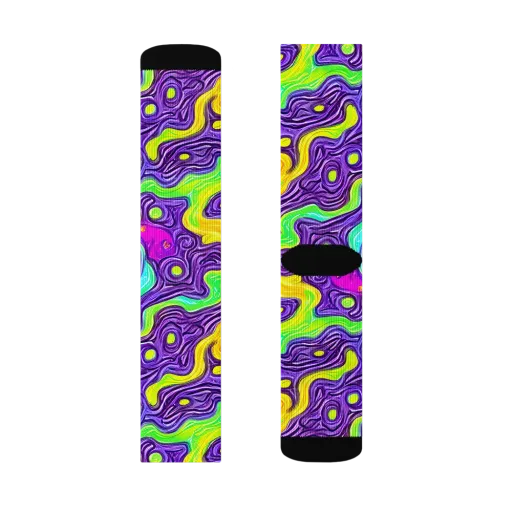Psychedelic Pulse on a Socks