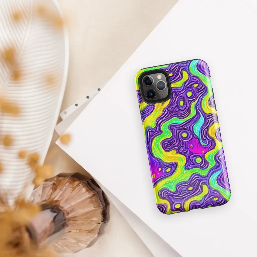Psychedelic Pulse on Tough Case for iPhone® — Front