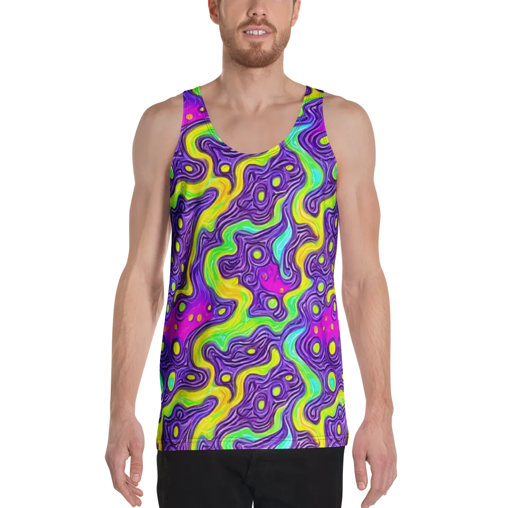 Psychedelic Pulse on Men's Tank Top — Front