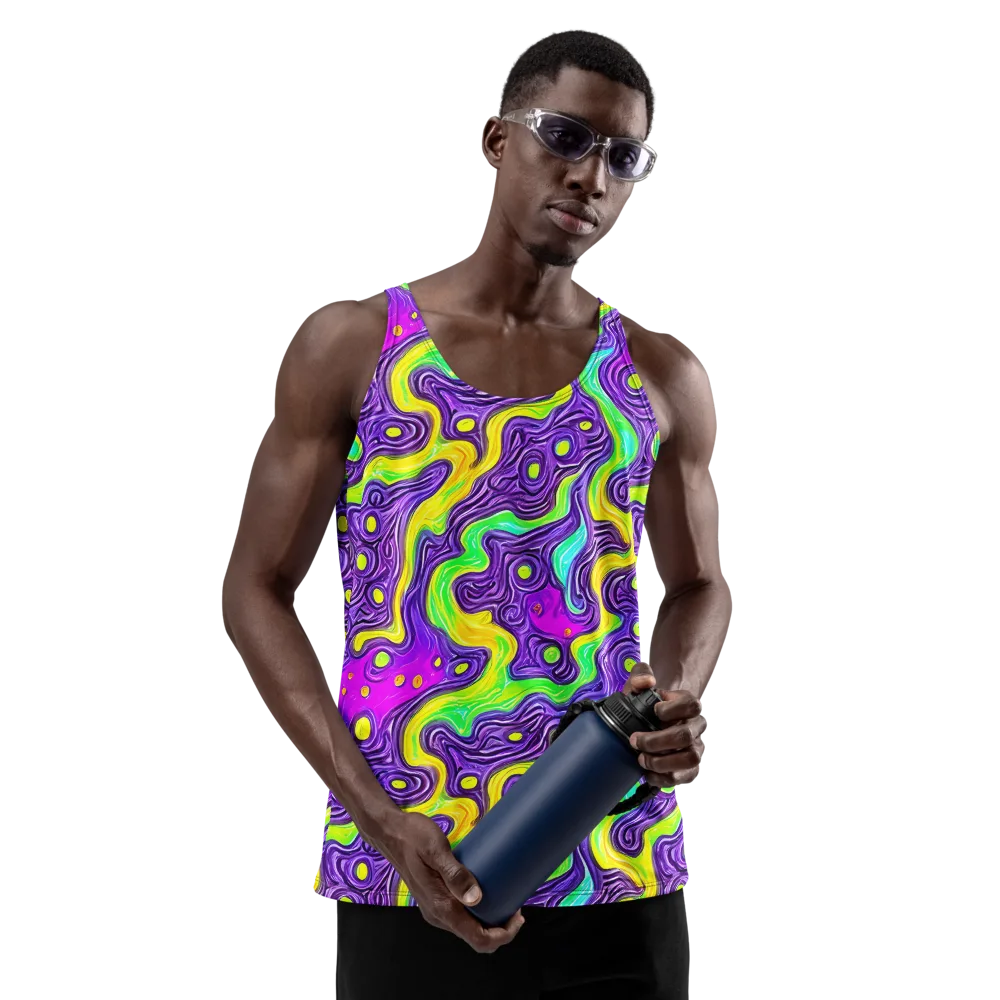 Psychedelic Pulse on Men's Tank Top — Front
