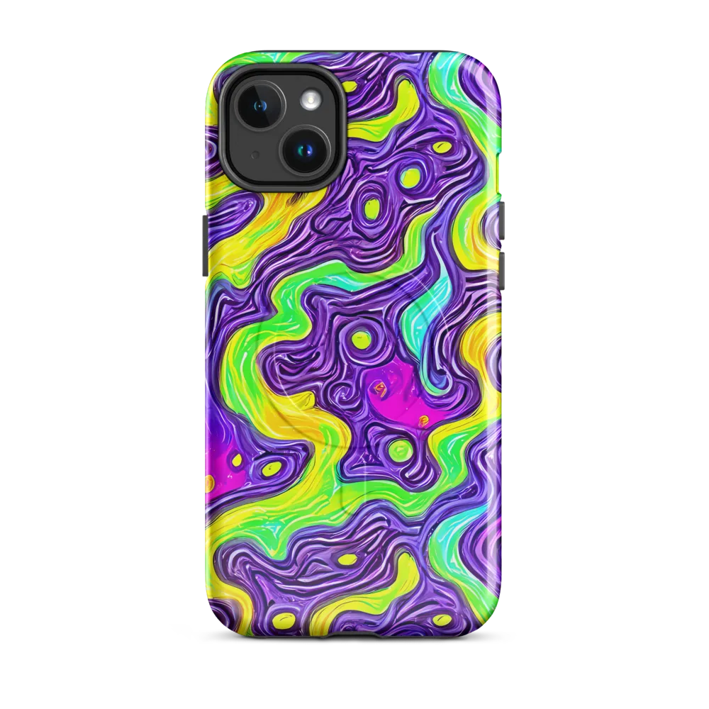 Psychedelic Pulse on MagSafe Tough Case for iPhone® — Front
