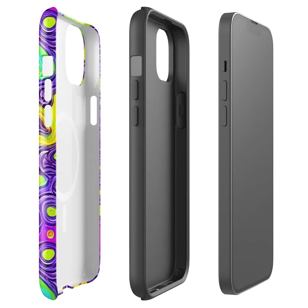 Psychedelic Pulse on MagSafe Tough Case for iPhone® — Front